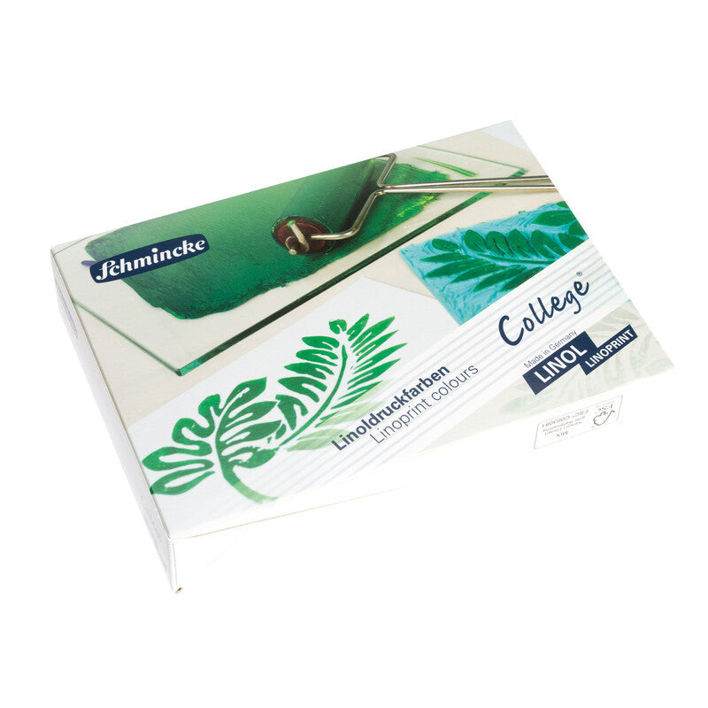 Set culori pentru linogravură Schmincke College Linol, 5 x 75 ml, culori primare