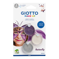 Set culori pentru pictură pe față Giotto Fluture 3 x 5 ml