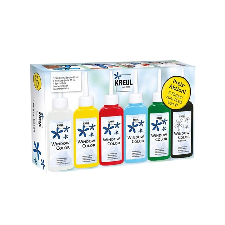 set culori pentru sticla kreul ro krl42847