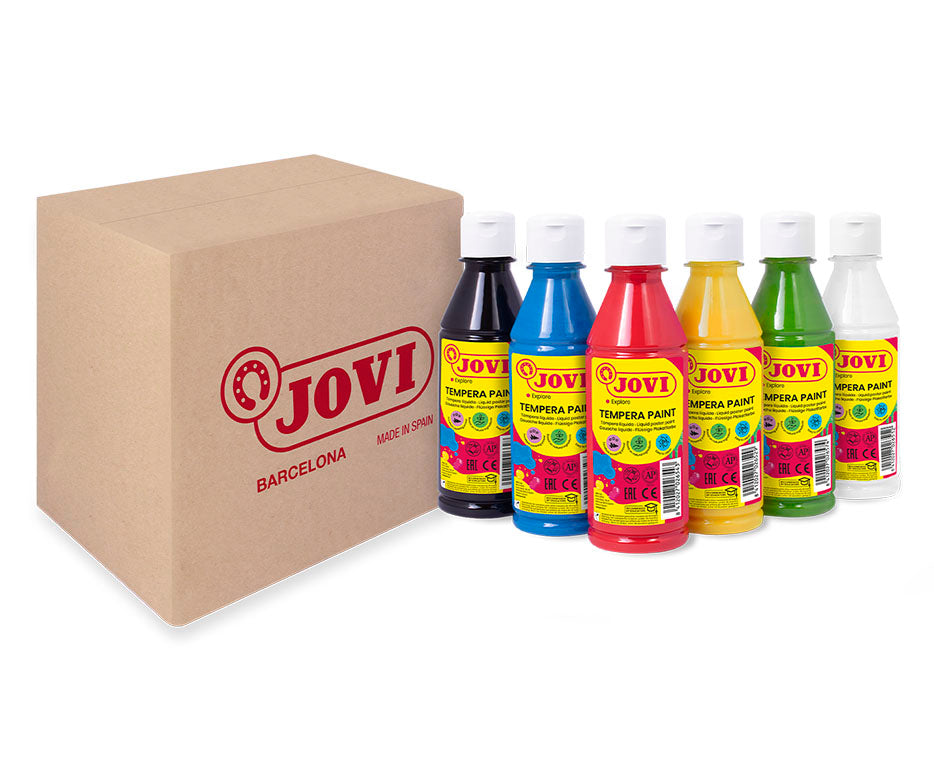 Set culori tempera JOVI Premium 6 x 250 ml – varianta A