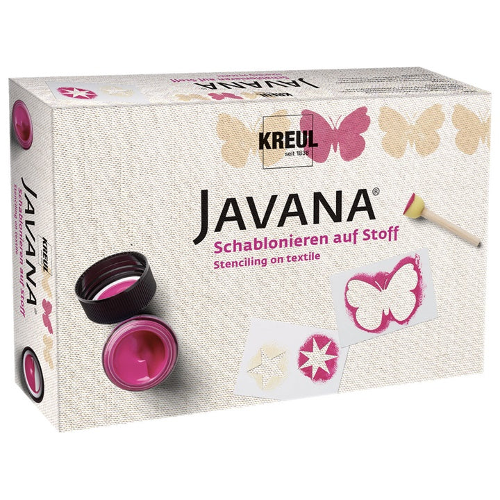 set culori textil cu sabloane javana kreul ro krl91992