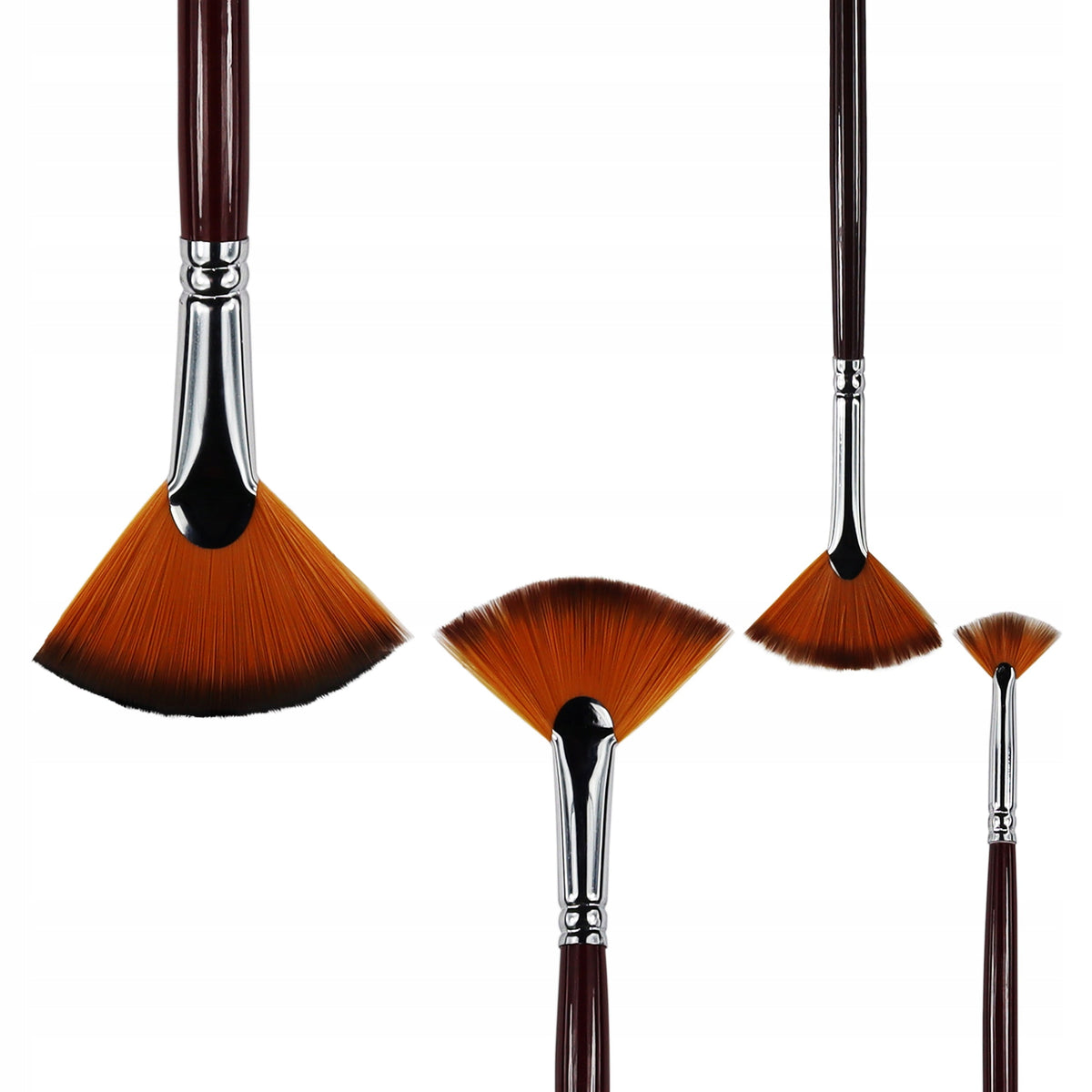 Set de 4 pensule evantai Phoenix