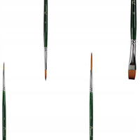 Set de 4 pensule Phoenix din nylon maro