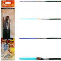 Set de 4 pensule Phoenix din nylon maro