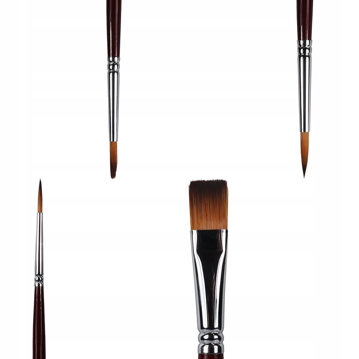 Set de 4 pensule sintetice Phoenix 6604S