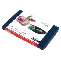 set de acuarele botanical 24 culori godete intregi carton rosa gallery