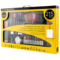 set de arta daler rowney cu panza si sevalet 215 piese ro dlr196500215