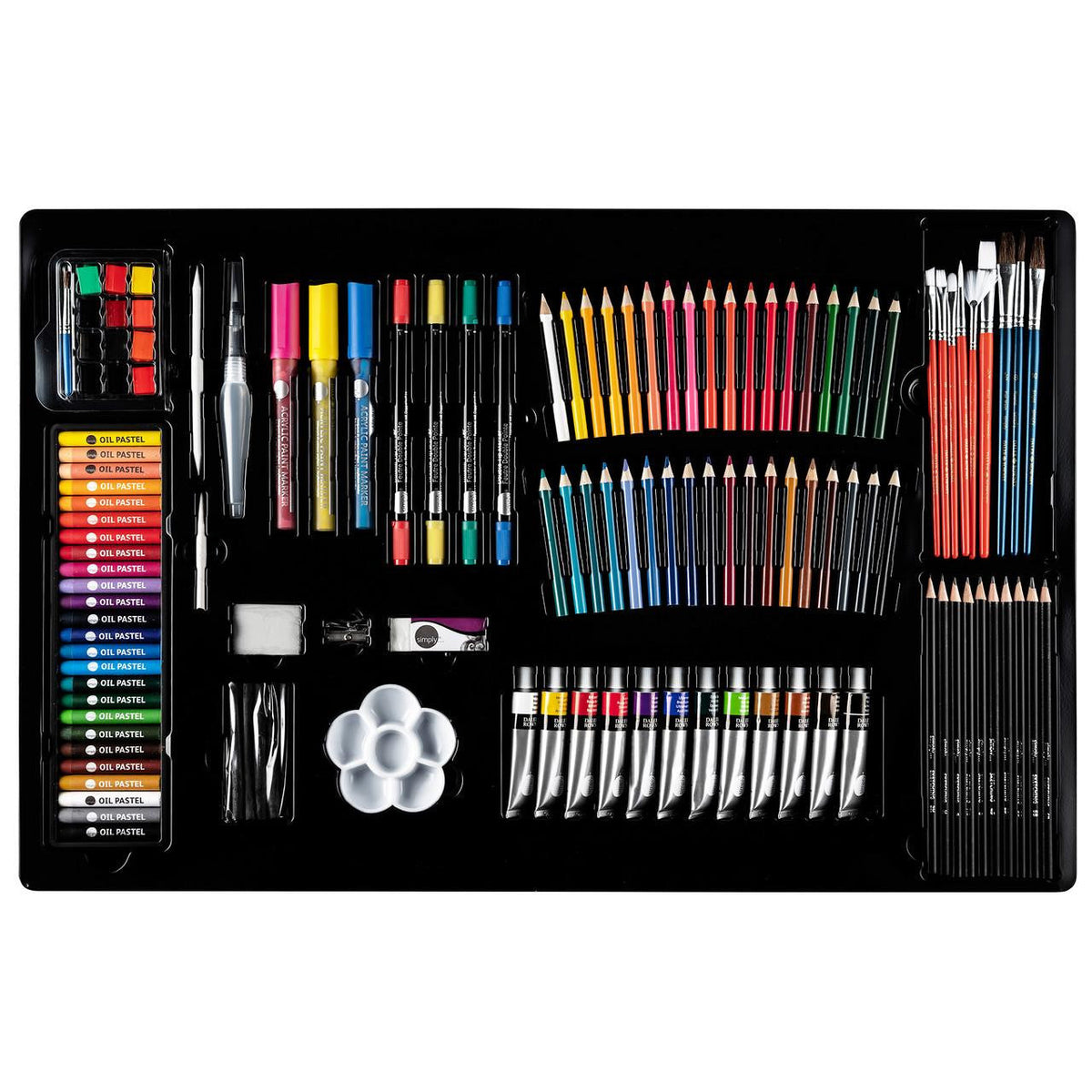 set de arta daler rowney cu panza si sevalet 215 piese ro dlr196500215