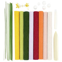 set de artizanat pentru flori din hartie creponata ro cch97738