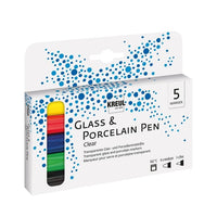 set de carioci pentru portelan si sticla hobby line 5 buc ro krl42650
