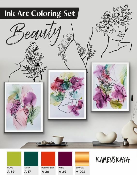 set de cerneala kamenskaya beauty ro kmnbeauty