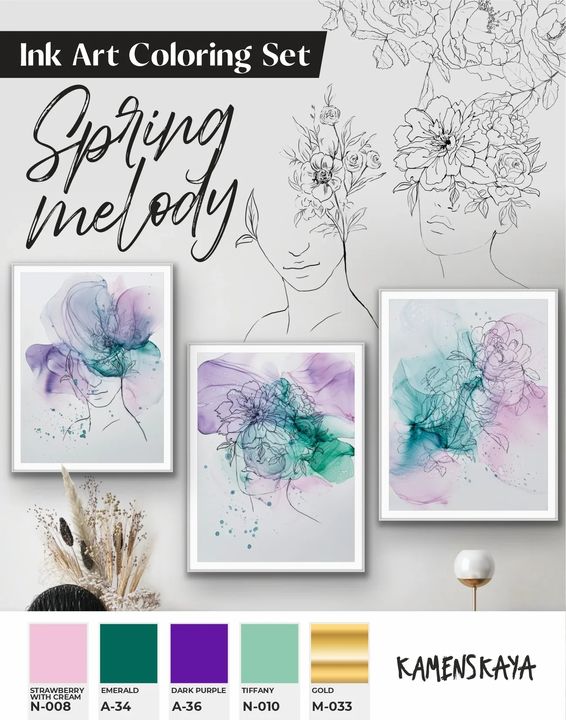 set de cerneala kamenskaya spring melody ro kmnspring