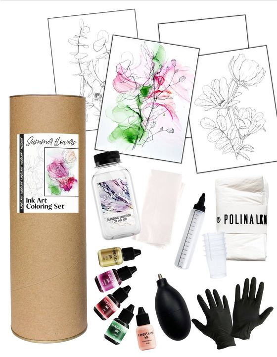 set de cerneala kamenskaya summer flowers ro kmnsummer