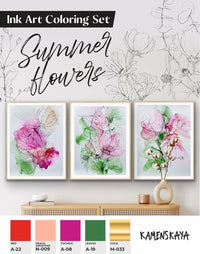 set de cerneala kamenskaya summer flowers ro kmnsummer