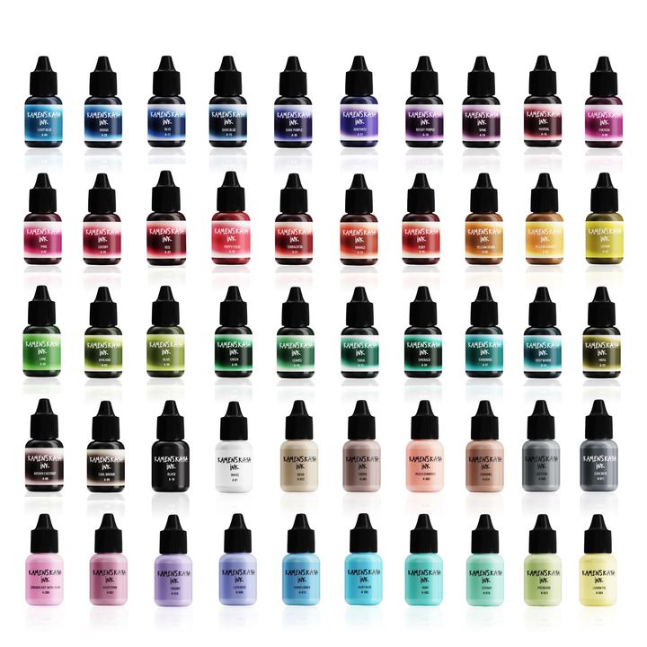 set de cerneluri cu alcool kamenskaya mini 50 x 5 ml ro kmn50mini