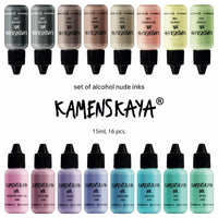 set de cerneluri cu alcool nude kamenskaya 16 x 15 ml ro kmn16nude
