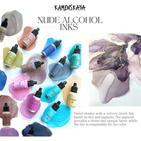 set de cerneluri cu alcool nude kamenskaya 16 x 15 ml ro kmn16nude