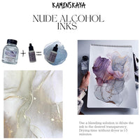set de cerneluri cu alcool nude kamenskaya 16 x 15 ml ro kmn16nude