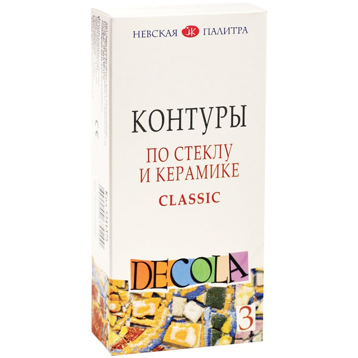 set de contur pentru sticla si ceramica decola 3 x 18 ml ro nvp5341375