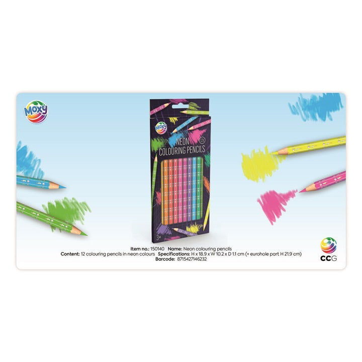 set de creioane colorate neon ro rms150140