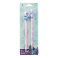 Set de creioane Colorino Stitch Pastel 3, rotunde cu radieră