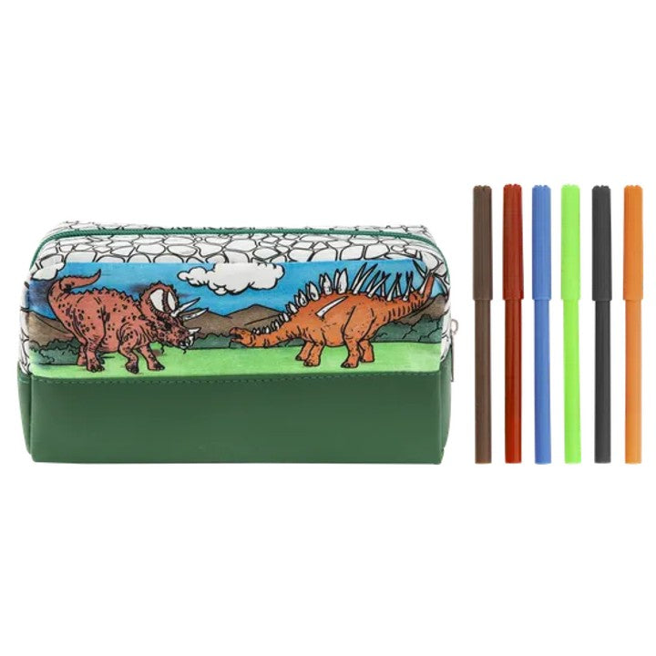 set de creioane cu dinozauri și markere