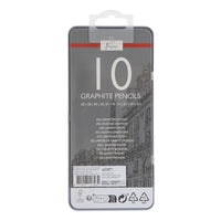 set de creioane de schita in cutie de staniu 10 bucati ro rmsar0209 ge