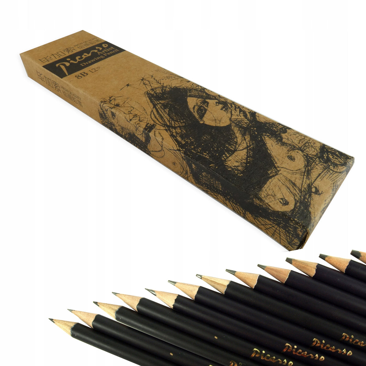 Set de creioane grafit Phoenix H – 12 buc.