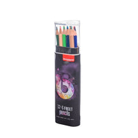 set de creioane intr o cutie metalica bruynzeel roz 18 bucati ro rtl60212118