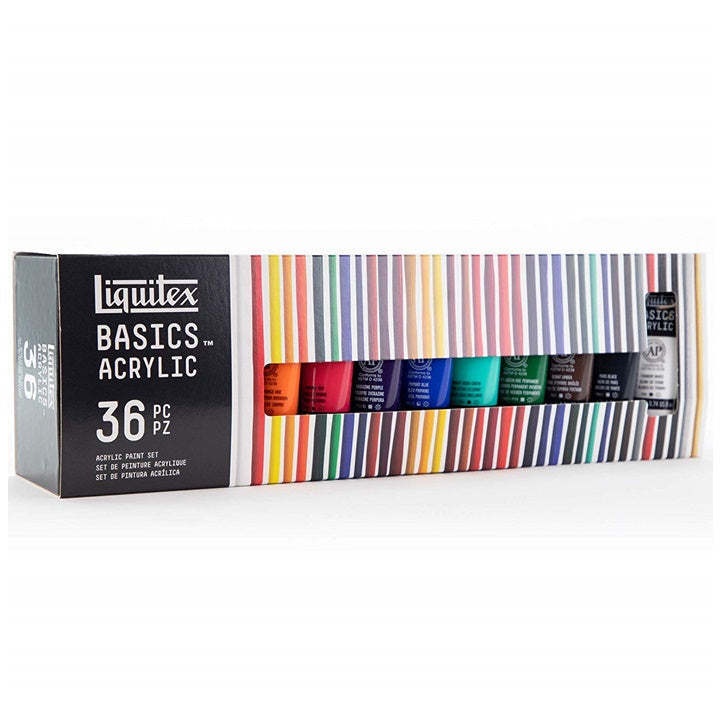 set de culori acrilice liquitex basics 36x22 ml ro liq3699360