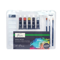 set de culori acrilice nassau fine art 18 buc ro rmsar0702ge
