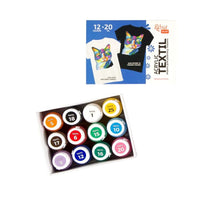 set de culori acrilice pentru textile cat rosa talent diverse seturi