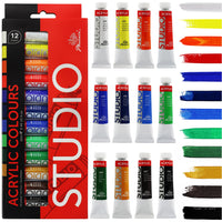 Set de culori acrilice Phoenix, 12–24 x 12 ml