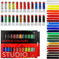 Set de culori acrilice Phoenix, 24 x 12 ml