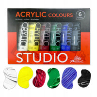 Set de culori acrilice Phoenix 6 x 75 ml