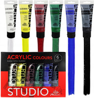 Set de culori acrilice Phoenix 6 x 75 ml