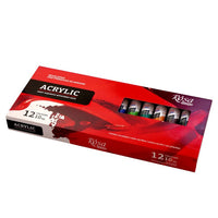 set de culori acrilice rosa studio 12x10 ml