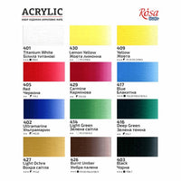set de culori acrilice rosa studio 12x20 ml