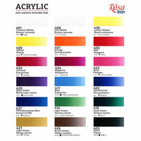 set de culori acrilice rosa studio 18x20 ml