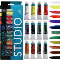 Set de culori acuarelă Phoenix, 12–24 x 12 ml