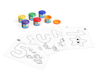 Set de culori pentru pictat cu degetele Jovi My First primele numere – 11 buc