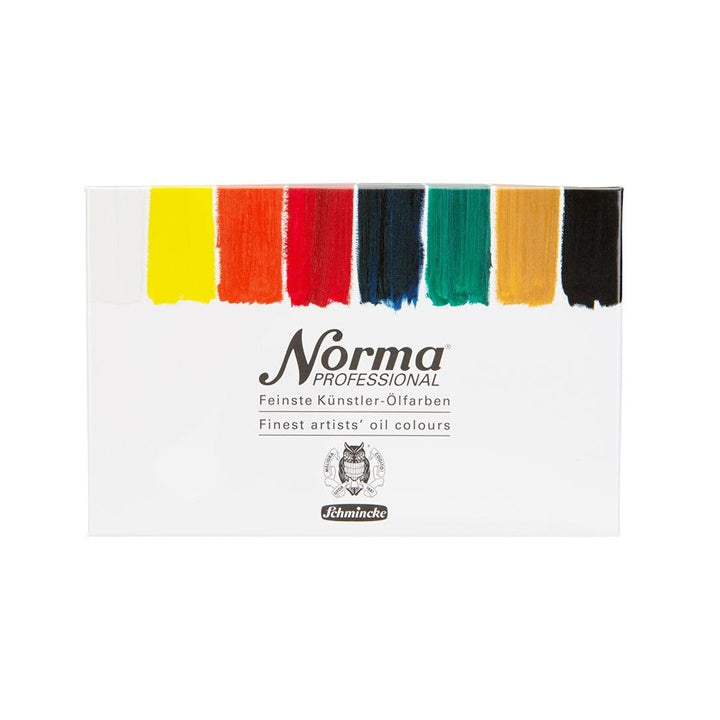 set de culori profesionale in ulei in tuburi schmincke norma professional 8 x 35 ml