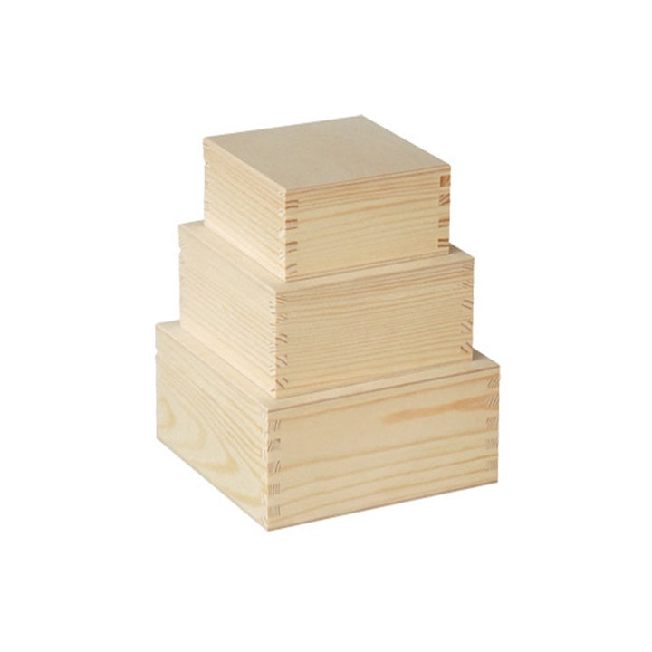 set de cutii de lemn pentru decorare 3 parti ro mxh826