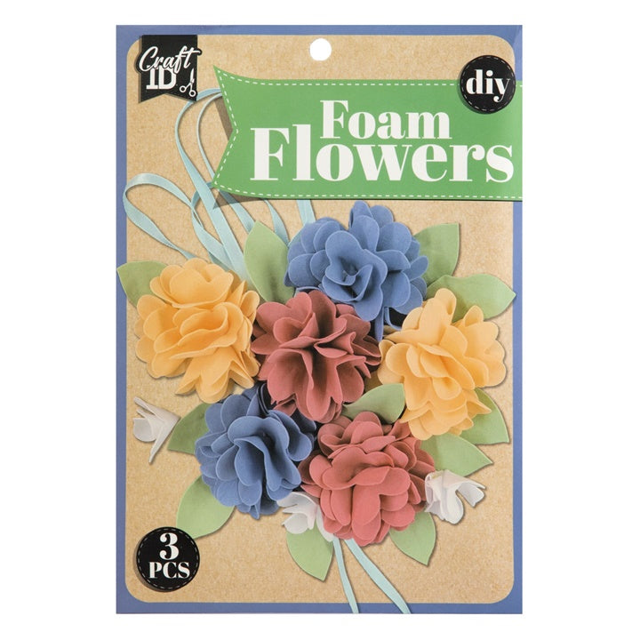 set de flori din spuma diy in albastru si galben ro rmscr1724ge3