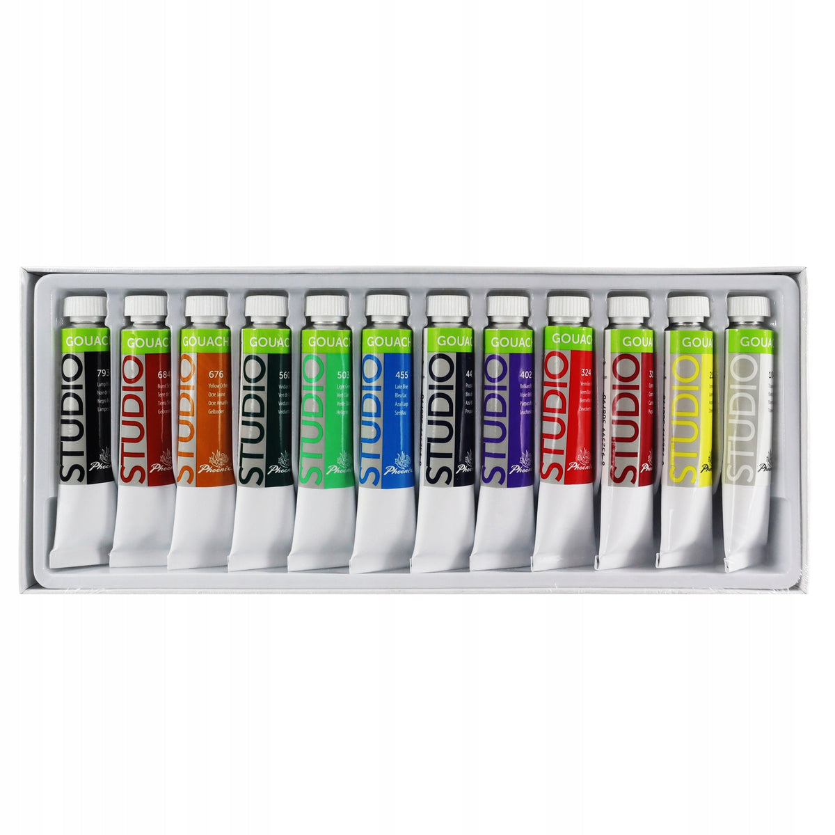Set de guașe Phoenix, 12–24 x 12 ml