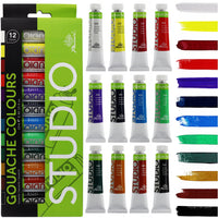 Set de guașe Phoenix, 12–24 x 12 ml