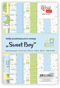 set de hartii pentru scrapbooking sweet boy 21 x 29 7 cm