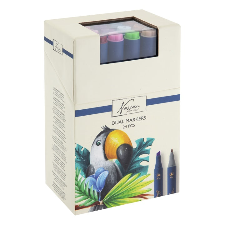 set de markere cu doua fete 24 buc ro rmsar0104 23ge1