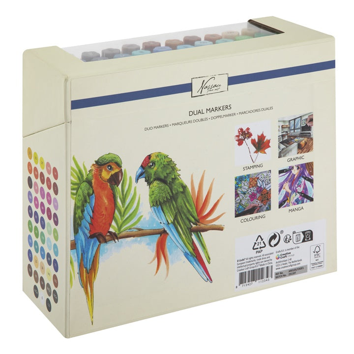 set de markere cu doua fete 48 buc ro rmsar0105 23ge1