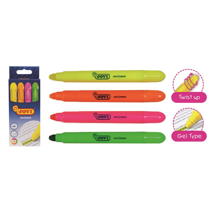 set de markere cu gel jovi 4pcs ro jov1810